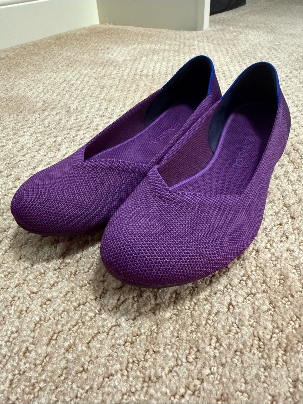 Rothy’s Purple Knit Ballet Flats - Picture 2 of 6